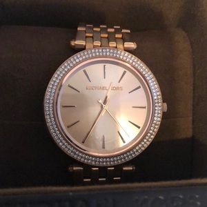 rose gold Michael Kors watch